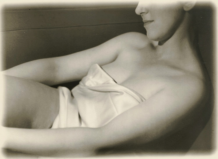 Female Nude Covered in Silk