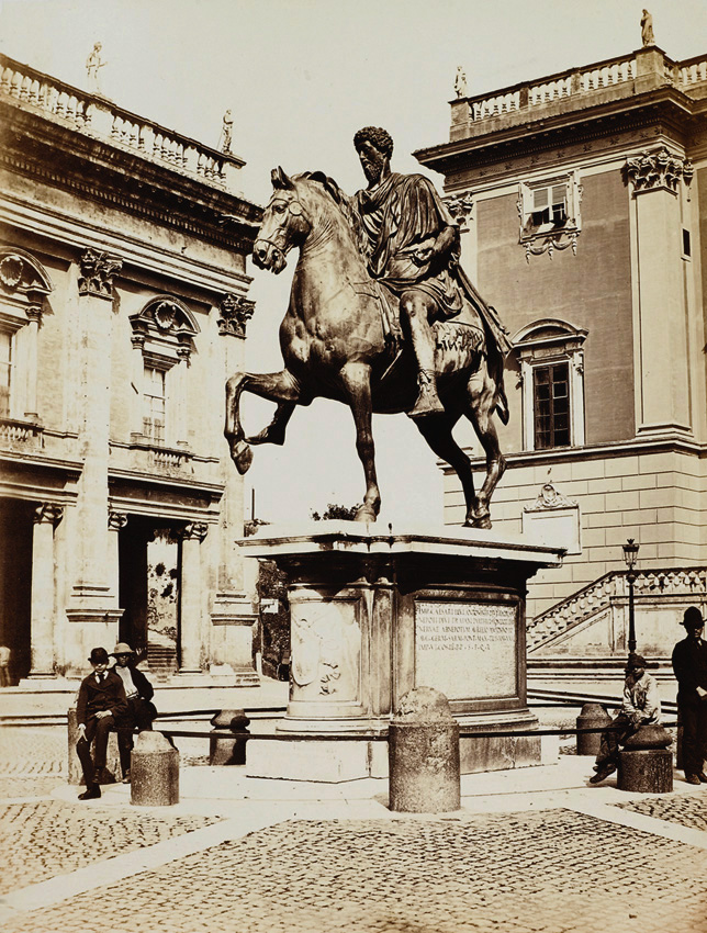 Altobelli and Moulins (attributed to) - Bronze Statue of Marcus Aurelius, Rome
