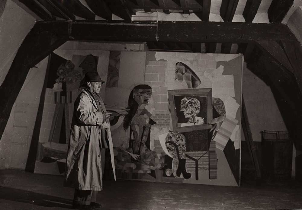 Picasso with "Les Femmes à Leur Toilette"