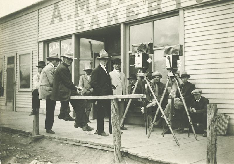Anonymous - Men in Hats with Movie Cameras, Western United States