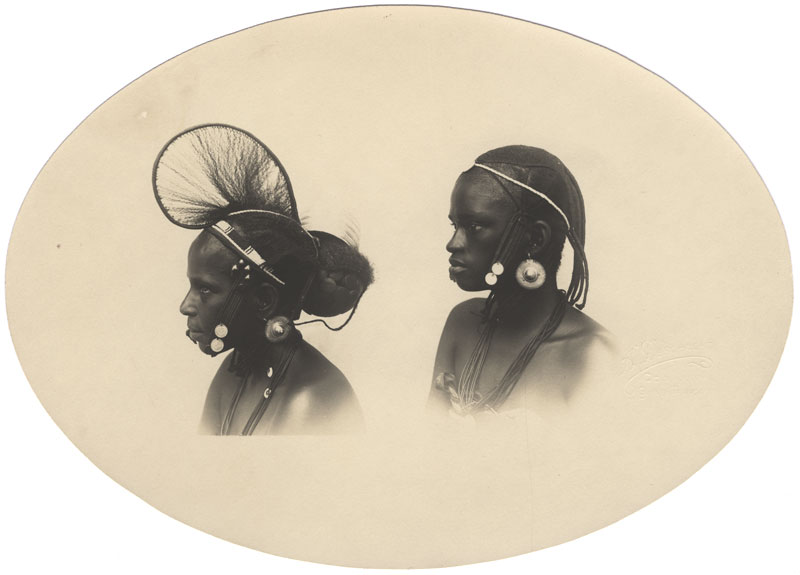 Guinea Francaise, Two Native Women, Oval Portrait