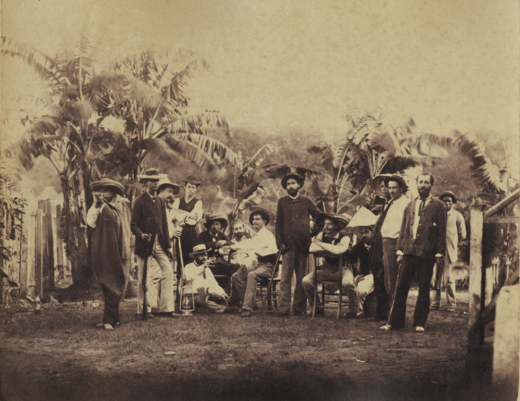 Two Group Pictures in Panama Relating to the French Construction of the Canal