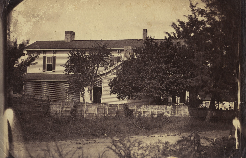 Isaac H. Bonsall - Back View of Large Clapboard House, Chattanooga, Tennessee
