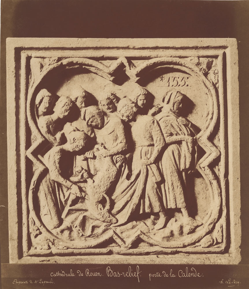 Henri Le Secq - Base Reliefs from the Rouen Cathedral, Portail de la Calende