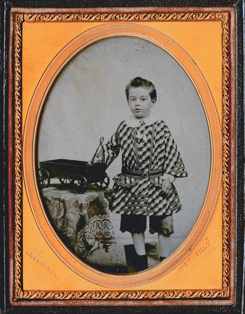 William A. Tomlinson - Boy with Metal Wagon