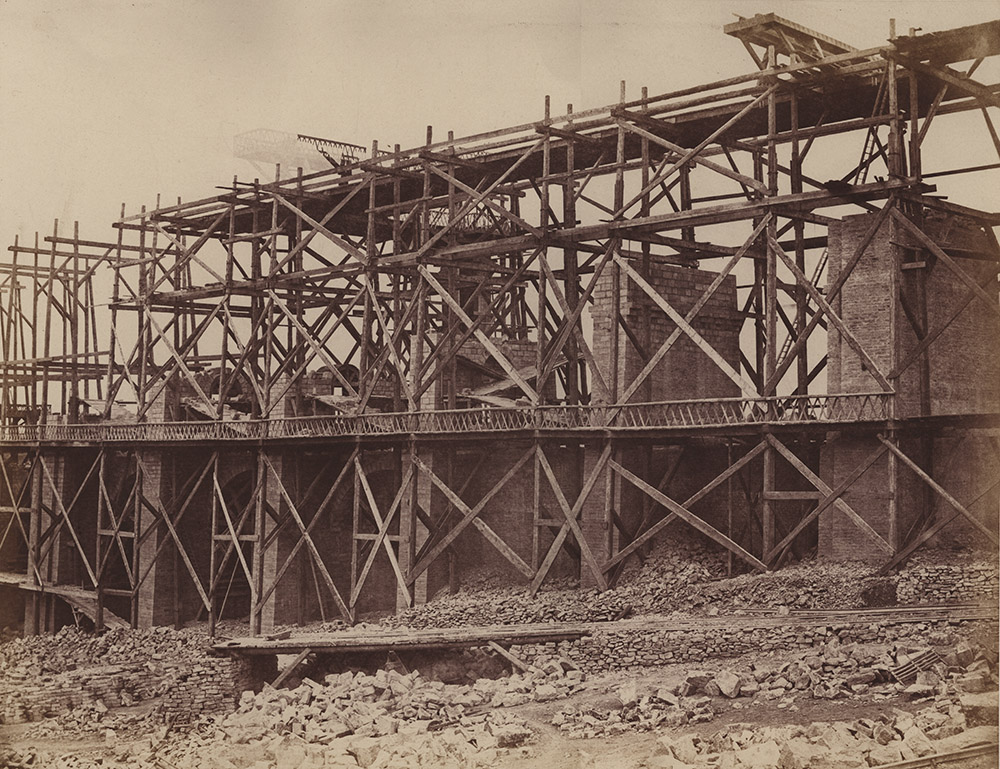 Construction of a Viaduct on Rail Line of Chemin de Fer Paris-Marseille