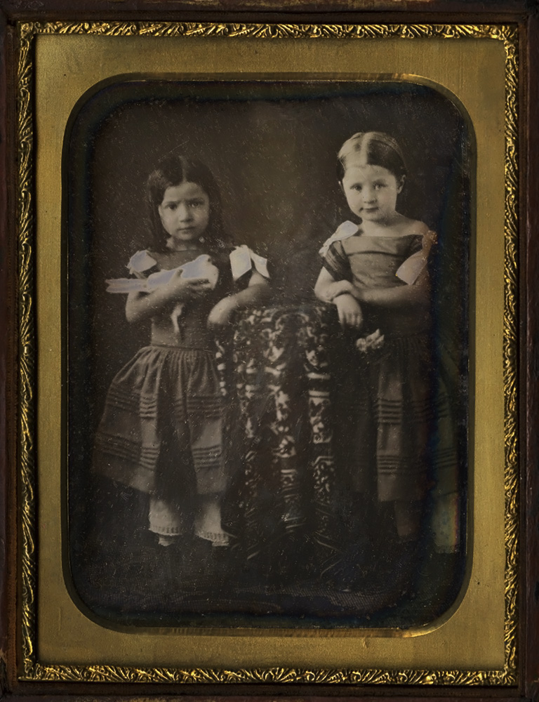 Anonymous - Two Younger Daughters, Holding Dove and Flowers/Young Mother with Two Daughters Anonymous - Two Younger Daughters, Holding Dove and Flowers/Young Mother with Two Daughters