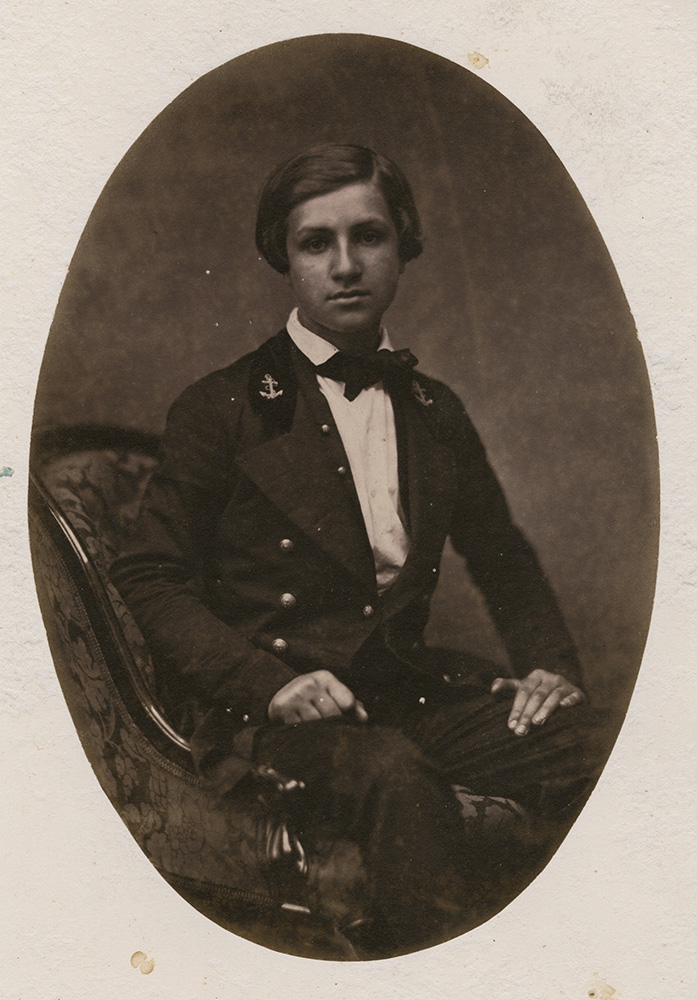 Farnham Maxwell Lyte (attributed to) - Portrait of a Young French Naval Officer
