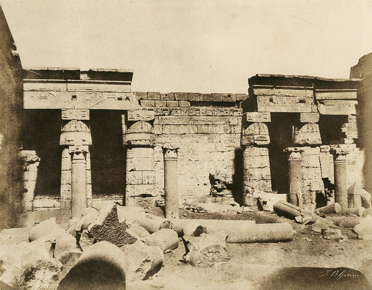John Beasley Greene - Thèbes: Medinet-Habou, Palais de Ramses, 2nd Cour Face Nord, Egypt
