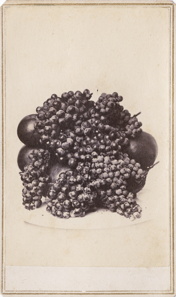 James A. Clayton - Bunches of California Grapes and Apples
