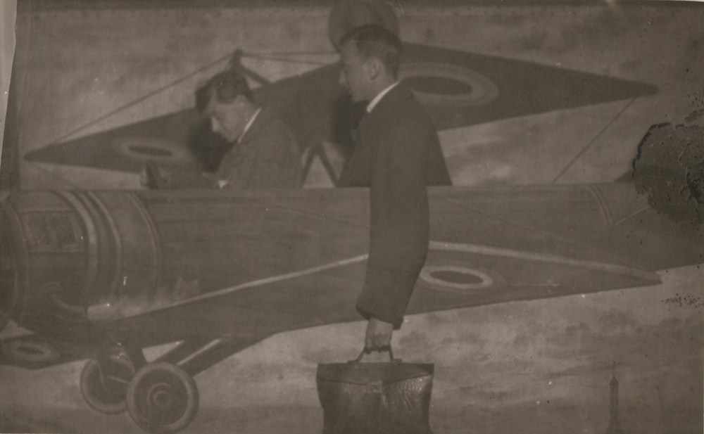 André Kertész - Lajos Tihanyi and Andre Kertesz Going down in Plane