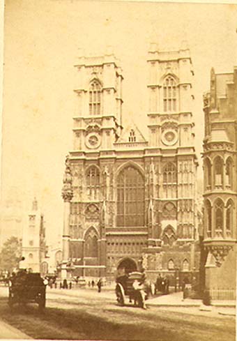 Valentine Blanchard - London Scene ("Westminster Abbey, West Front")