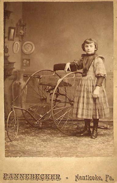 Girl with "Fairy" Tricycle