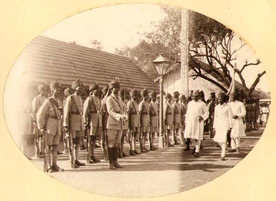 Anonymous - Maharaja Saheb Inspecting Guard of Honour Anonymous - Maharaja Saheb Inspecting Guard of Honour