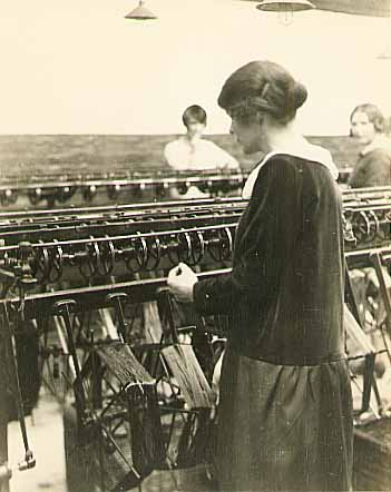 Anonymous - Woman Standing at Factory Loom Anonymous - Woman Standing at Factory Loom
