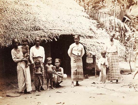 Group of Ceylonese Women and Their Children