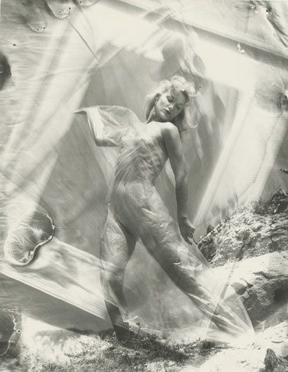 Jerry Anson (attributed to) - Nude Wrapped in Translucent Material