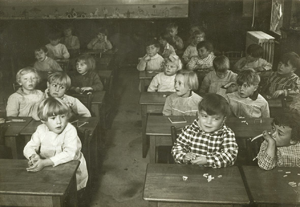 André Kertész - Classroom of Children