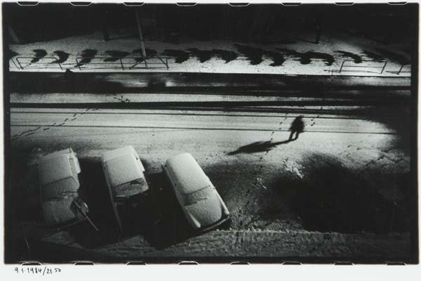 Jiri Hanke - "Views from the Window of My Flat" (Three Cars in Snow)
