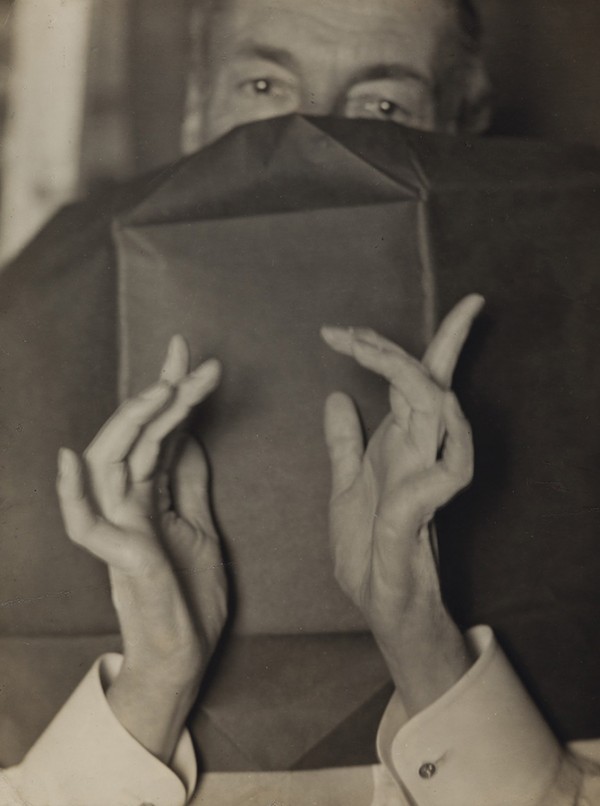 One of the many top images that Vintage Works, Ltd. brought to the Pop-Up Photography show was this stunning Man Ray Portrait of a Half-Hidden Man With Expressive Hands (Russell H. Greeley)