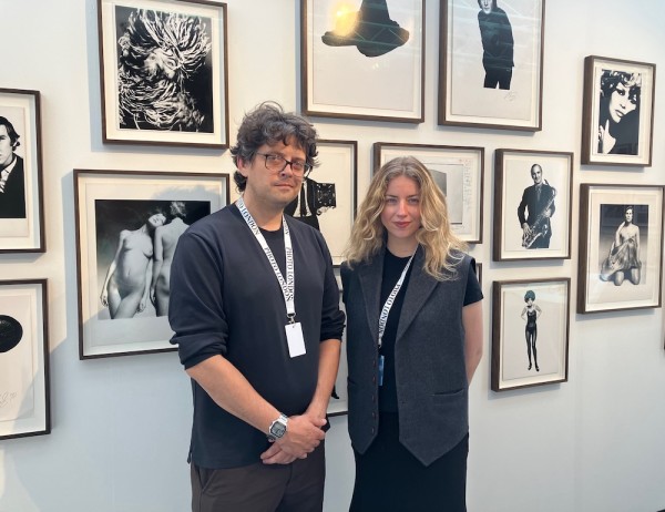 Fenton Bailey, David Bailey’s son, and Malak Kabbani, Camera Eye Ltd.