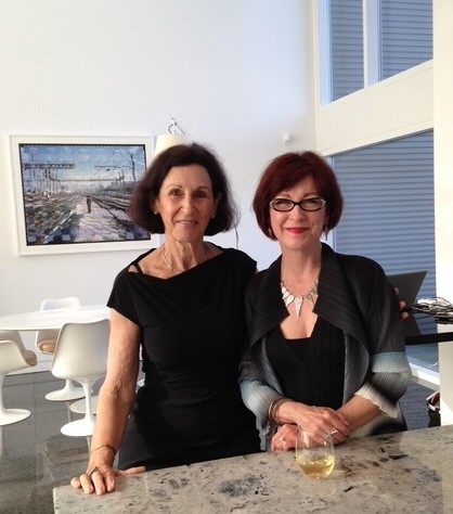 Susan visiting her artist Cara Barer’s studio. Susan visiting her artist Cara Barer’s studio.